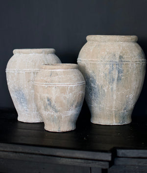 Roman Stone Pots Large