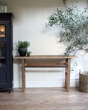 Large Rustic Country Console Table